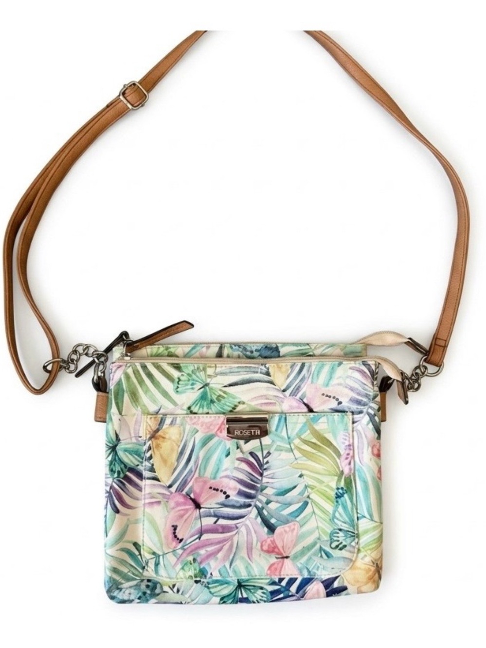 πRosetti Crossbody Bag with Vibrant Floral Design Like New 9 1/2 x 9β